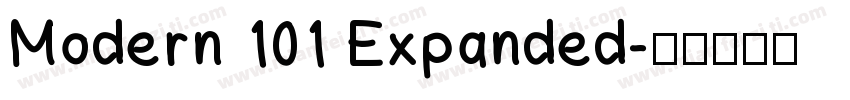 Modern 101 Expanded字体转换